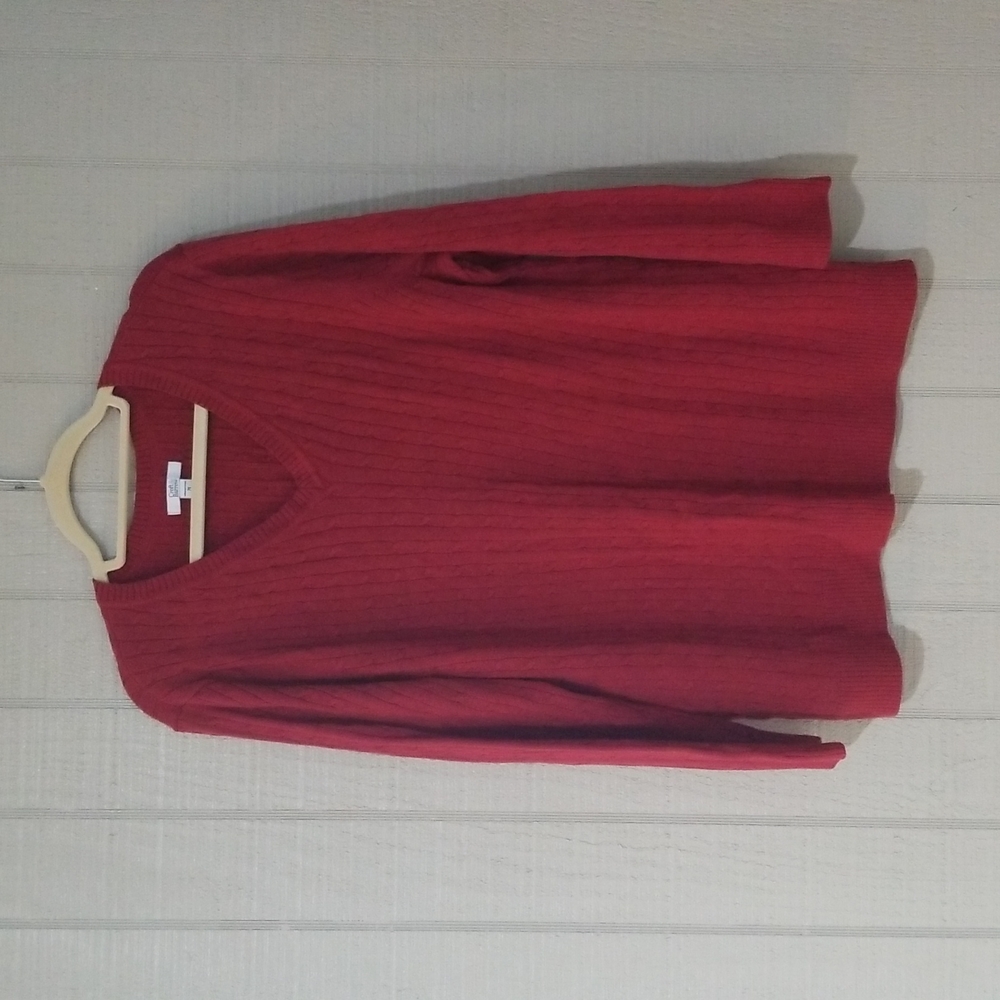 Croft & Barrow dark red sweater size 2x